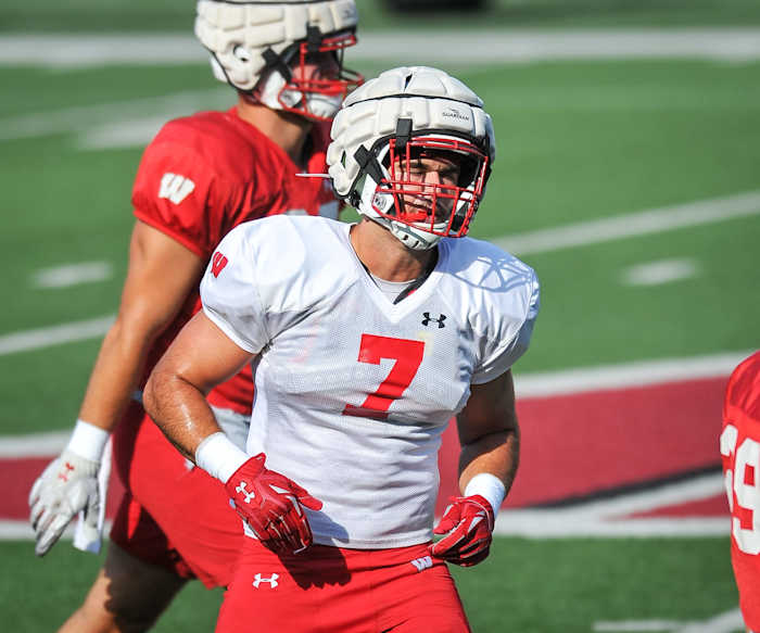 Wisconsin inside linebacker Spencer Lytle (Credit: Dave Kallmann / Milwaukee Journal Sentinel via Imagn Content Services, LLC)